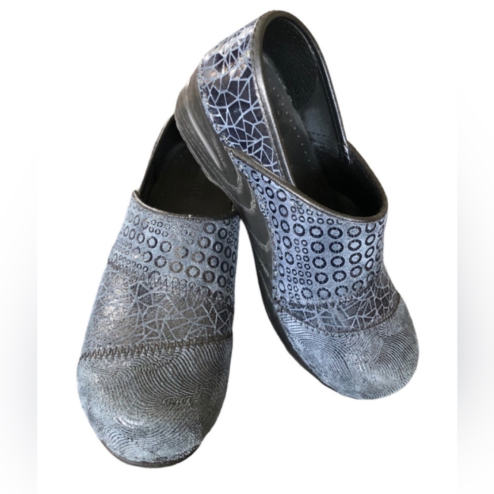 Sanita Original Danish Clog Size 6/37 Denim Blue Suede Leather Nurse Workwear